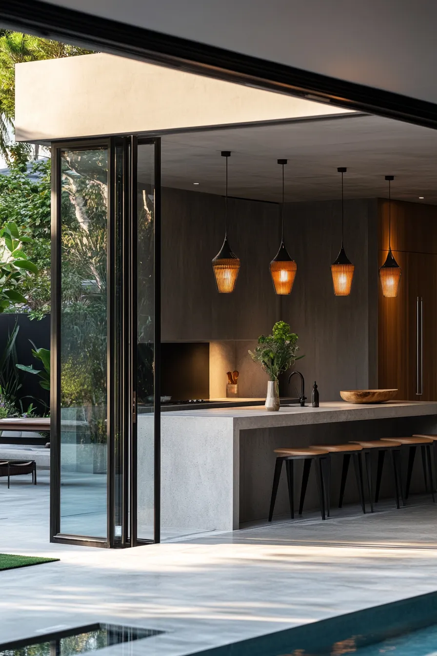 Luxury custom-built home with pool and landscaped gardens