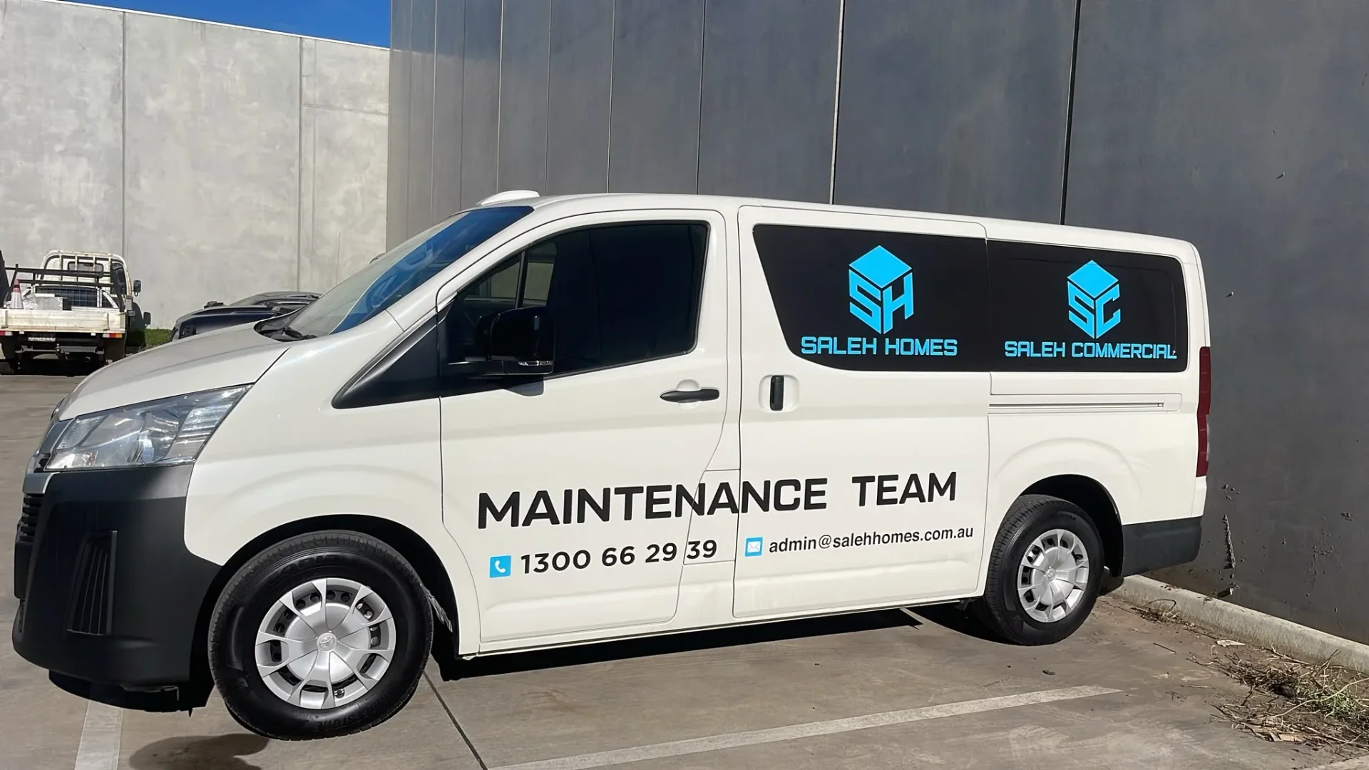Saleh Homes maintenance van — in-house maintenance team vehicle for Melbourne and Queensland homeowners